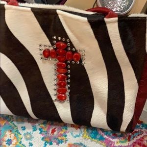 Genuine hide Zebra KurtMen bag